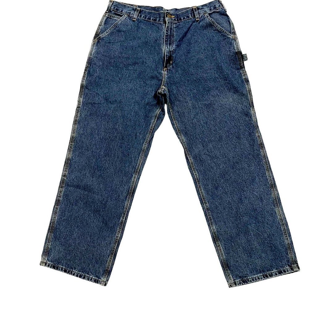 Carhartt Mens Carpenter Denim Jeans Original Dungaree Fit #14806 Pants 40x30